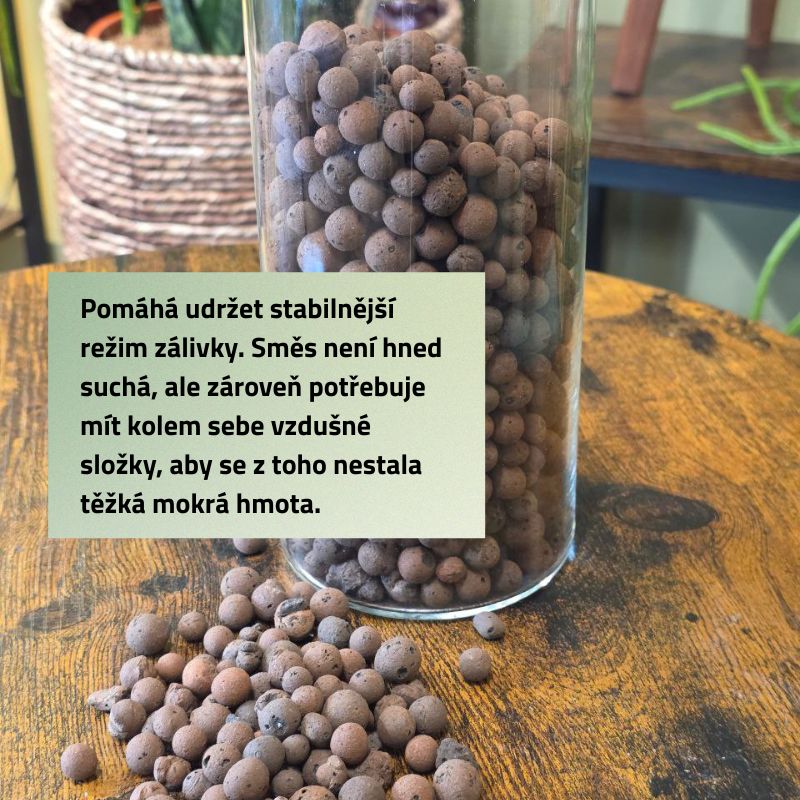 Keramzit velký kuličkový okrasný 1 litr